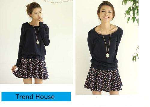 Cutie Fish Pattern Chiffon Dress